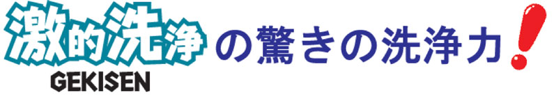 激的洗浄の驚きの洗浄力!